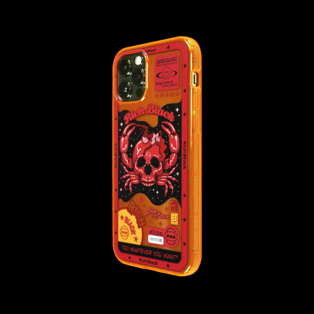Vaporwave Fluorescent Orange Cancer iPhone Case - Kasy Case