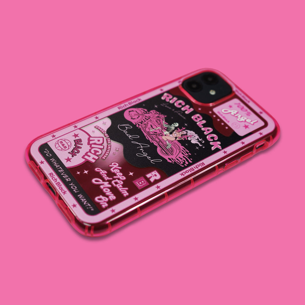 Vaporwave Fluorescent Pink Wild Sweetheart iPhone Case - Kasy Case