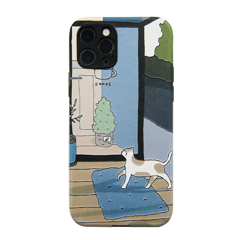 Relief Cat Welcome Home iPhone Case - Kasy Case
