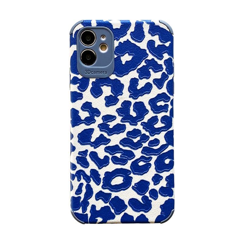 Blue Cow Texture iPhone Case - Kasy Case