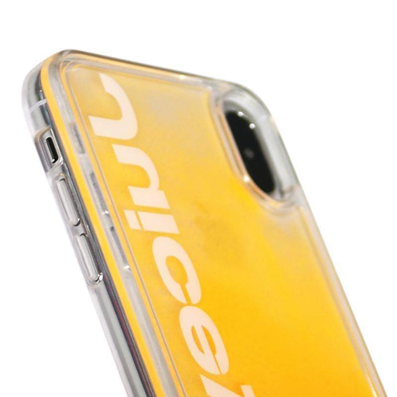 Liquid Fluorescent Orange Juice iPhone Case - Kasy Case