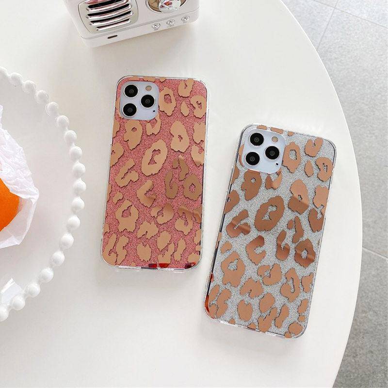 Bronzing Leopard Print iPhone Case - Kasy Case