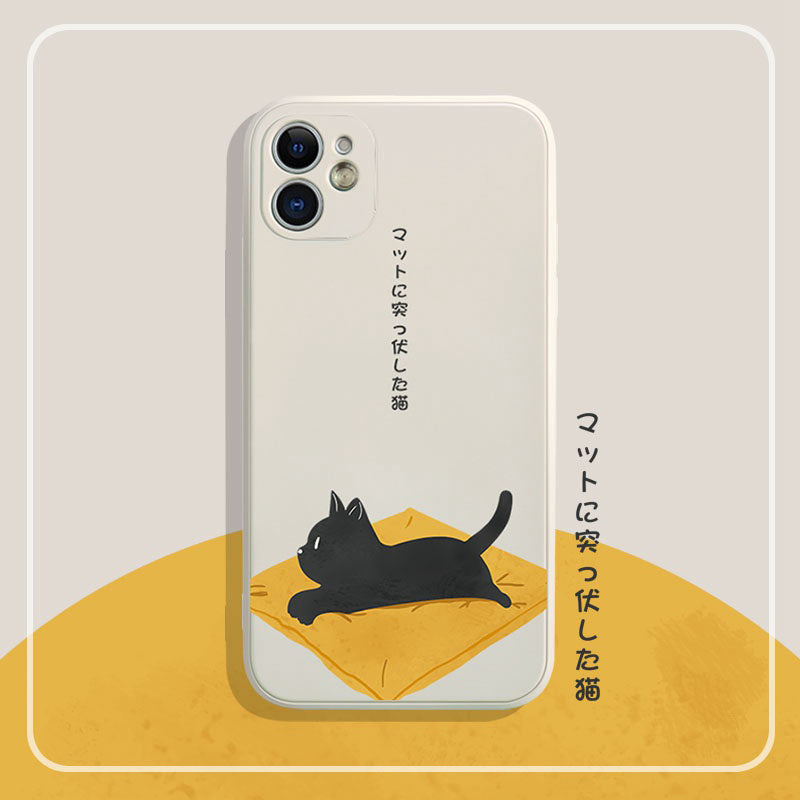 Relief Lazy Cat iPhone Case - Kasy Case