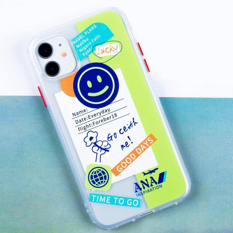Lucky Smiley Everyday Labels iPhone Case - Kasy Case