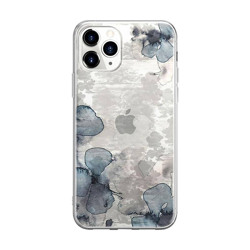 Relief Ink Painting Flowers iPhone Case - Kasy Case