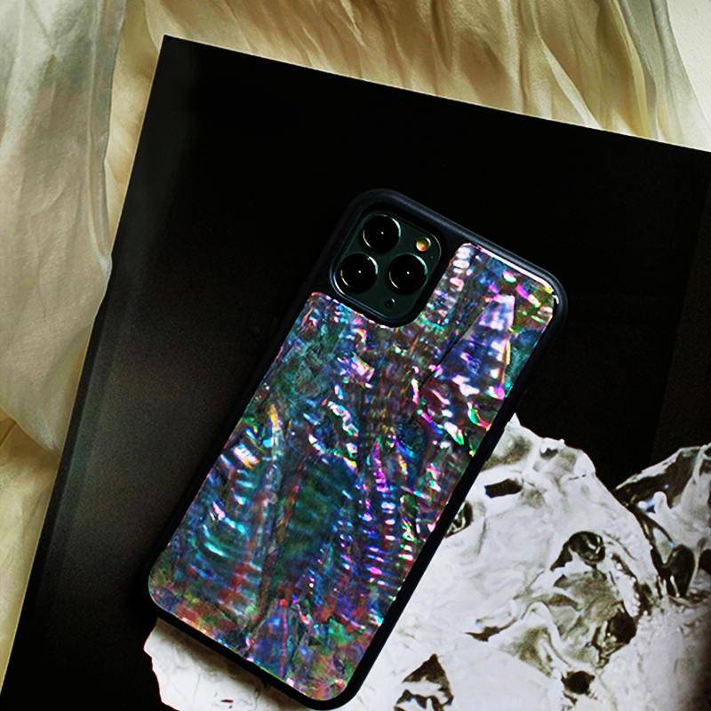 Deep Sea Mother of Pearl Abalone Shell iPhone Case - Kasy Case