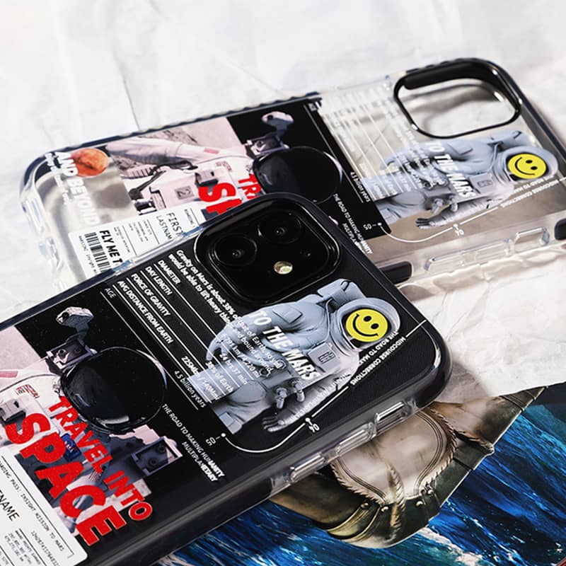 To The Mars Astronaut Translucent iPhone Case - Kasy Case