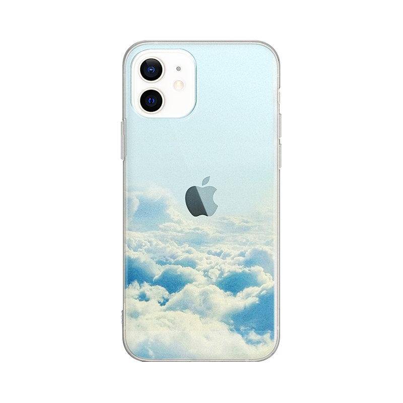 Above The Sky Transparent iPhone Case - Kasy Case