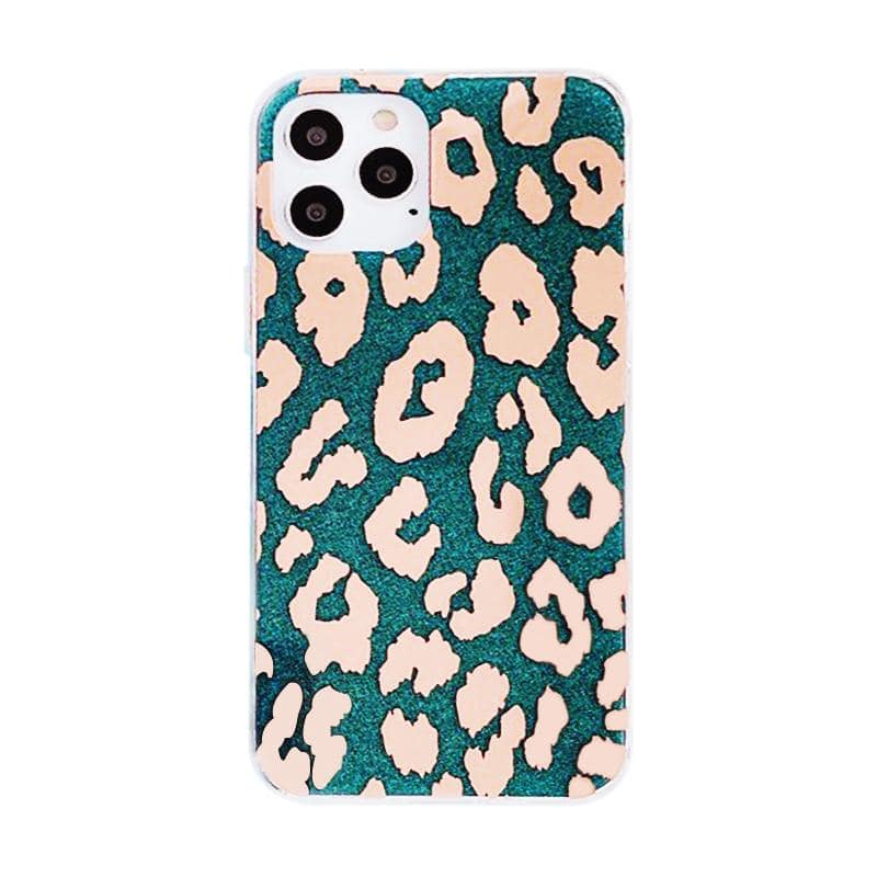 Bronzing Leopard Print iPhone Case - Kasy Case