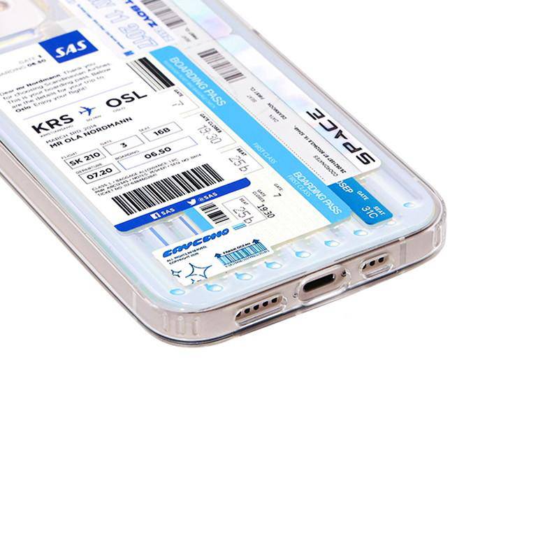 Laser Plane Ticket Labels iPhone Case - Kasy Case