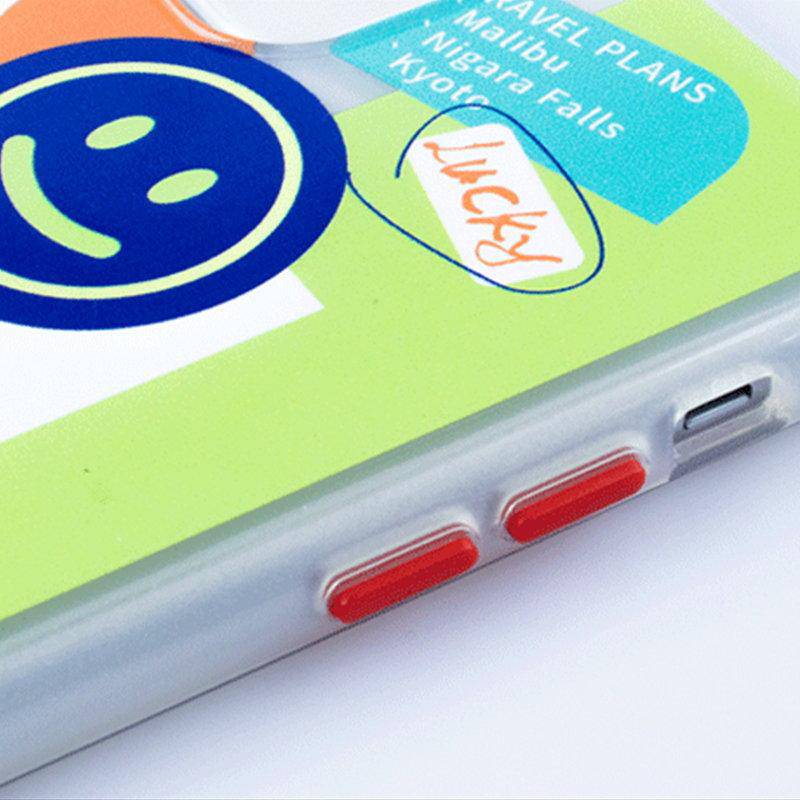 Lucky Smiley Everyday Labels iPhone Case - Kasy Case