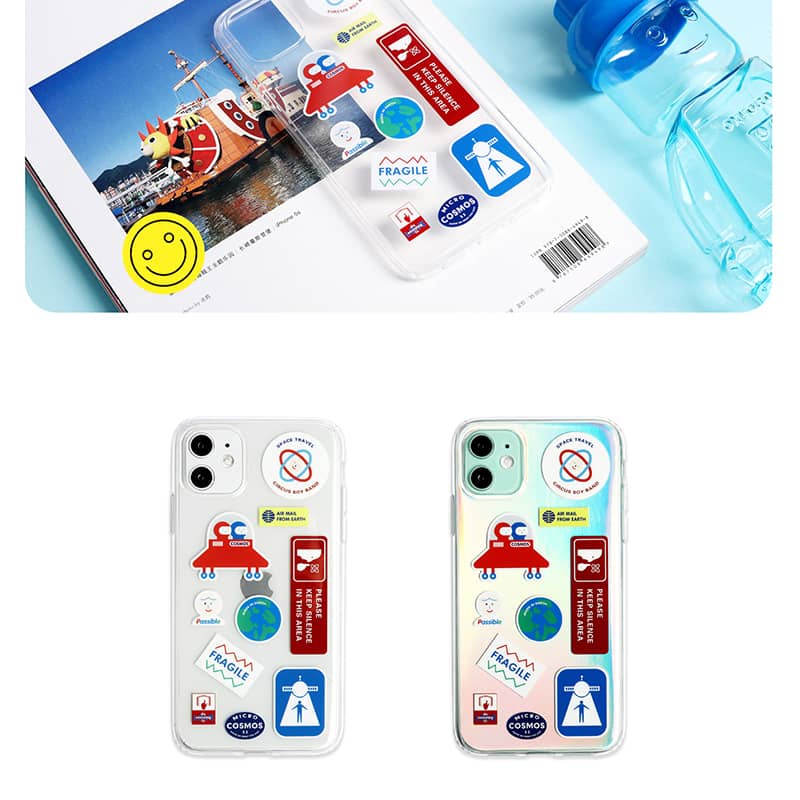 Creative UFO DIY Stickers iPhone Case - Kasy Case