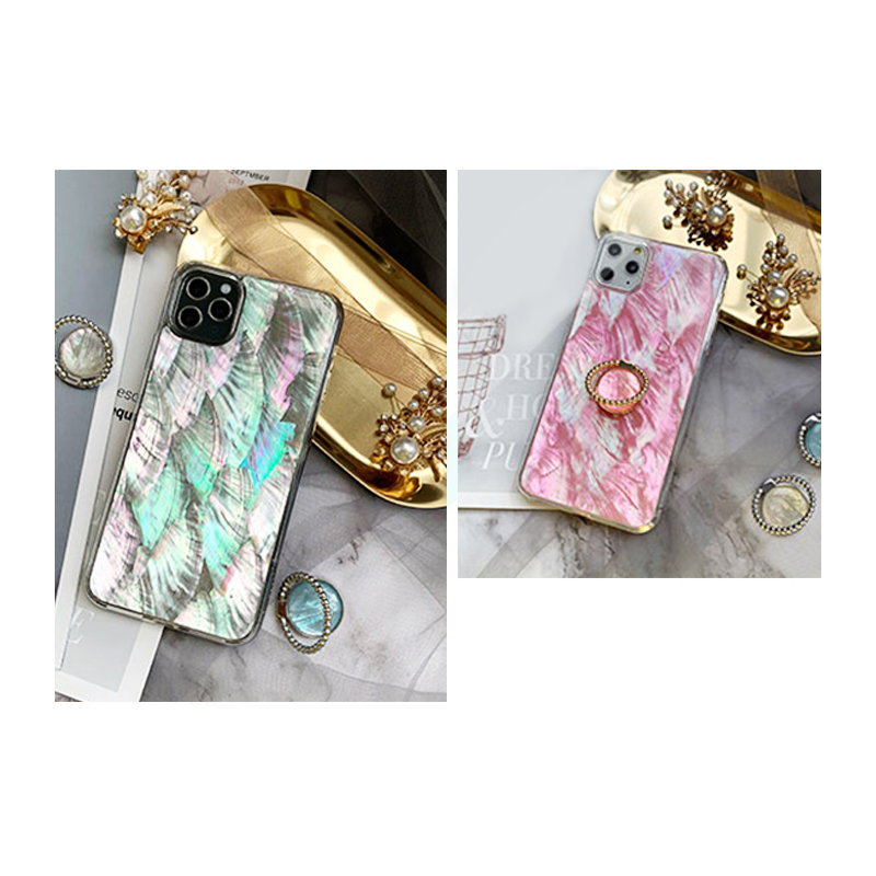 Mermaid Pink Natural Mother of Pearl Shell iPhone Case - Kasy Case