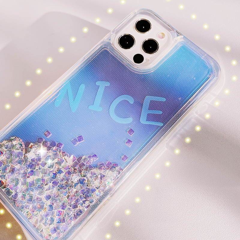 Quicksand Flowing Twinkle Stars iPhone Case - Kasy Case