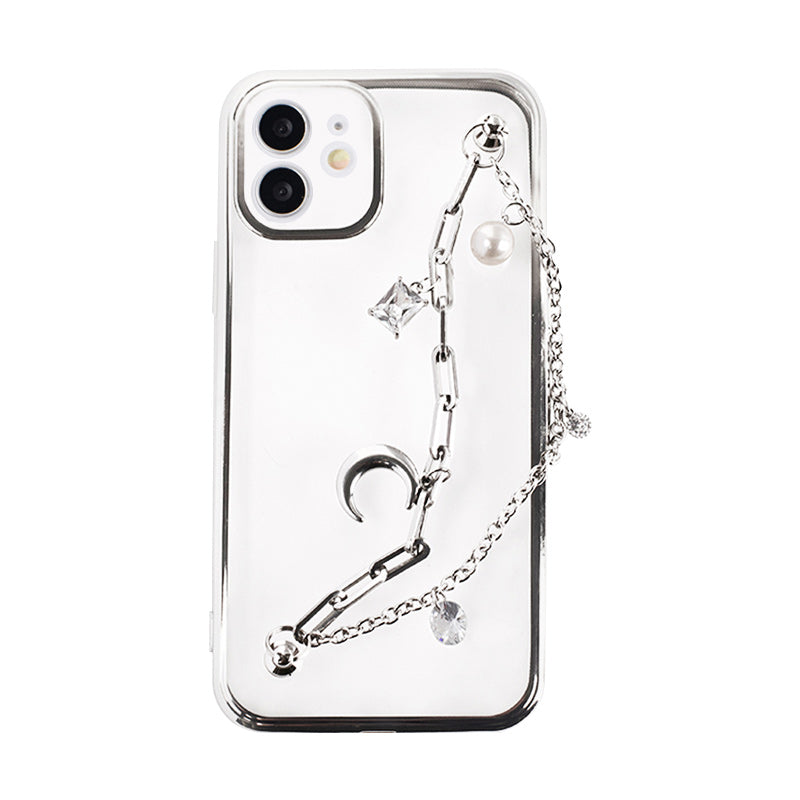 Electroplated Zircon Chain iPhone Case - Kasy Case