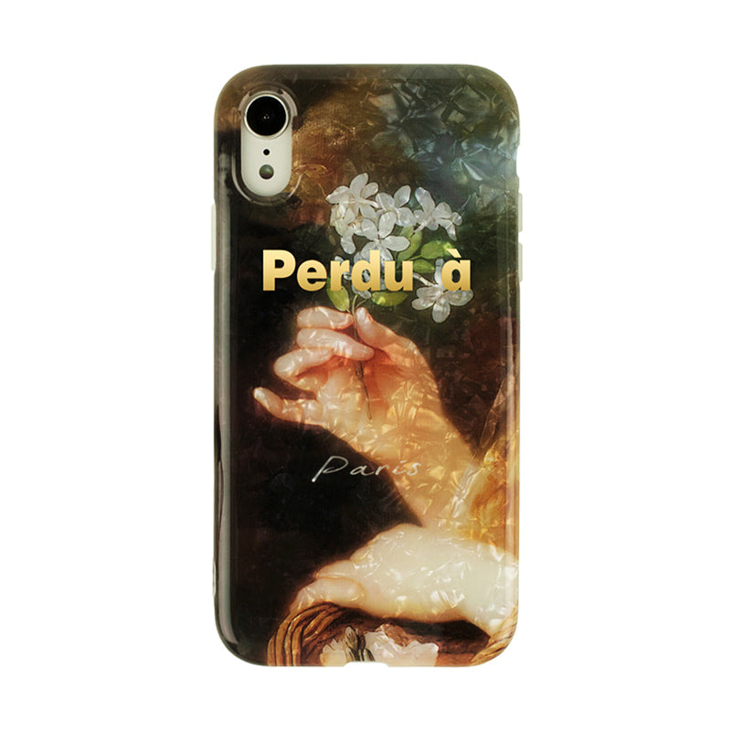 Laser Pearlescent Vintage Oil Painting iPhone Case - Kasy Case