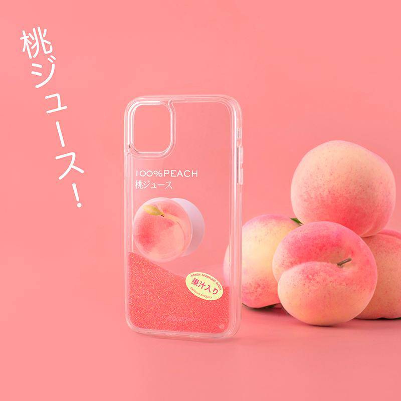 Quicksand Sparkle Peach Juice iPhone Case - Kasy Case
