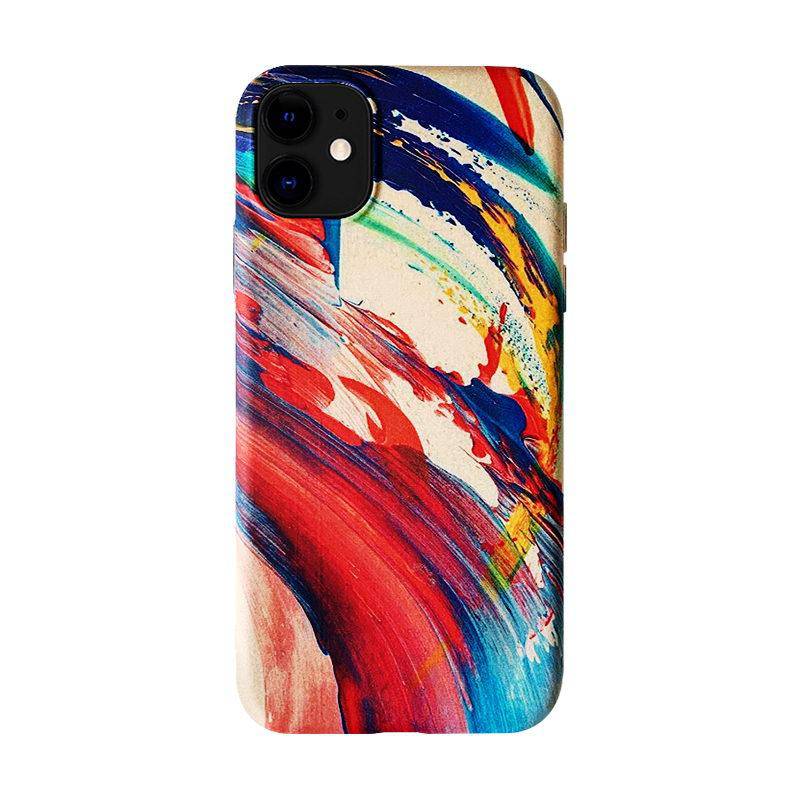 Rainbow Splash Ink Oil Painting iPhone Case - Kasy Case