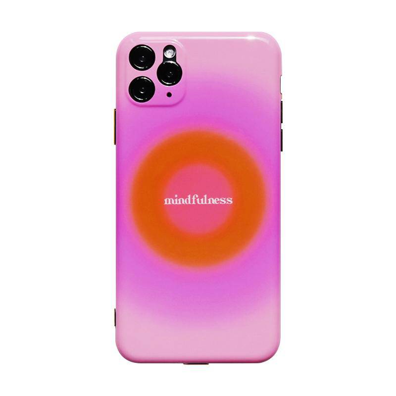 Mindfulness Gradient Pink iPhone Case - Kasy Case