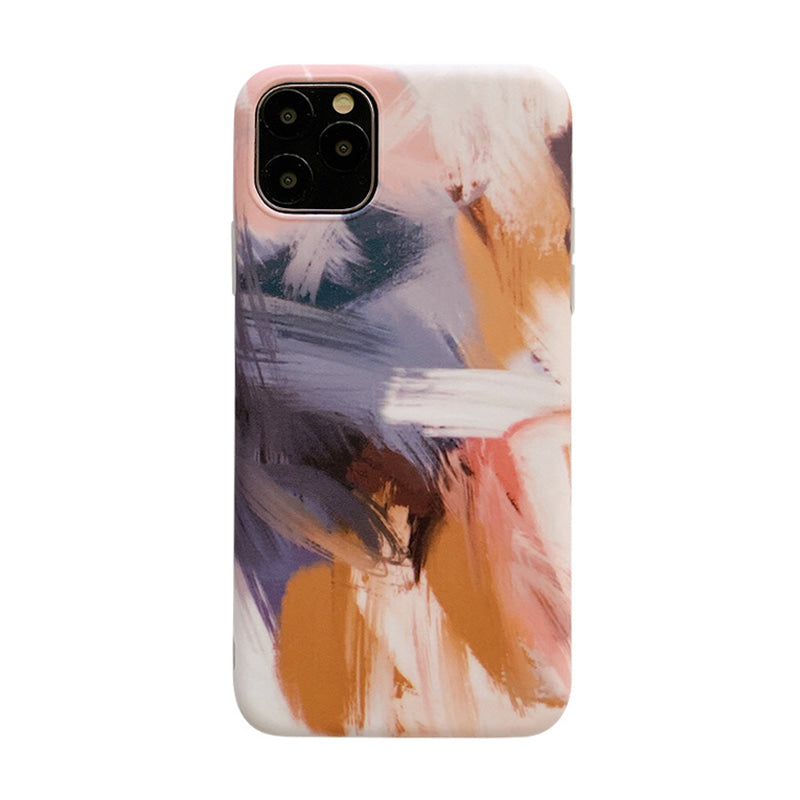 Abstract Smudge Art Oil Painting iPhone Case - Kasy Case